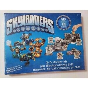 Skylanders 3-D Sticker Kit Set New Sealed Box